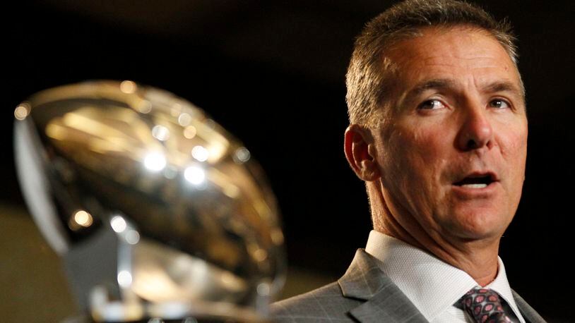 Ohio State head coach Urban Meyer speaks to the media at the Big Ten NCAA college football media days, Tuesday, July 26, 2016 in Chicago. (AP Photo/Tae-Gyun Kim)