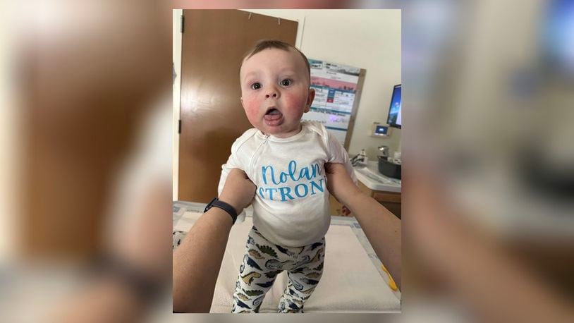 Kim and Patrick O’Neill welcomed their first child into the world in the spring of this year. The following October at just five months old, baby Nolan was diagnosed with acute myeloid leukemia (AML), a cancer of the blood and bone marrow. Contributed