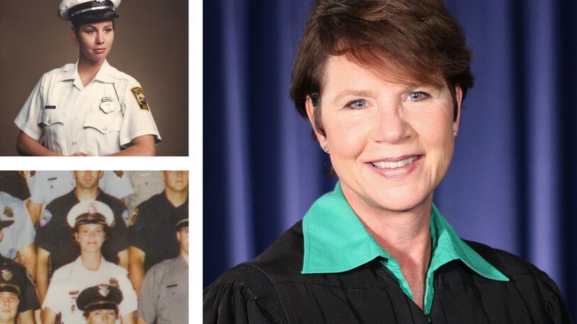 Sharon Kennedy, who became a Hamilton Police officer in the mid-1980s, learned her way around a courtroom in Butler County as a law clerk, defense attorney and county domestic relations judge before election to the state’s highest court as associate justice in 2012. CONTRIBUTED