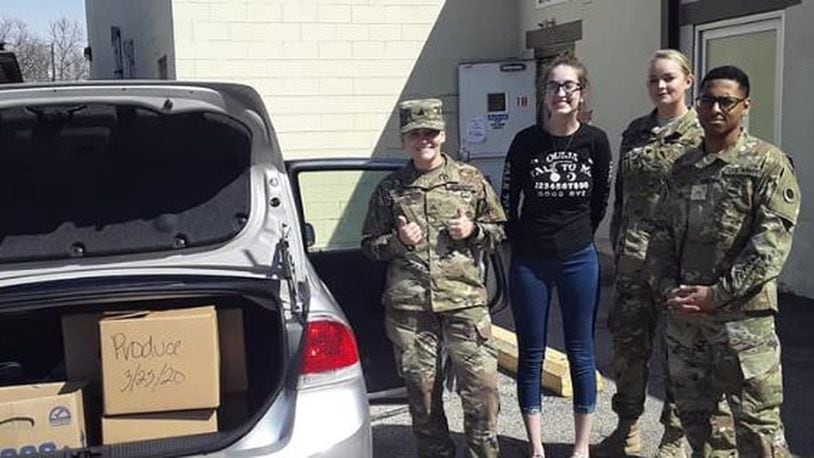 Your Ride Home Driver Ciera Bannick and Dispatcher Kassie James volunteered in delivering food for Second Harvest Food Bank. They helped 13 families in need.