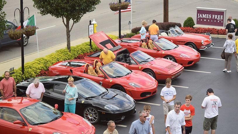 A Ferrari cruise-in will return to James Free Jewelers Sept. 23 from 11 a.m. to 3 p.m., 3100 Far Hills Ave., Kettering. Contributed photo