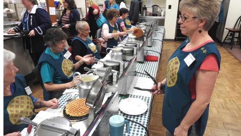 Christ Episcopal Church’s Women of the Parochial Society, one of eight women’s groups at the church at the time, launched Waffle Shop in 1929.   The holiday fundraiser has grown over the years.