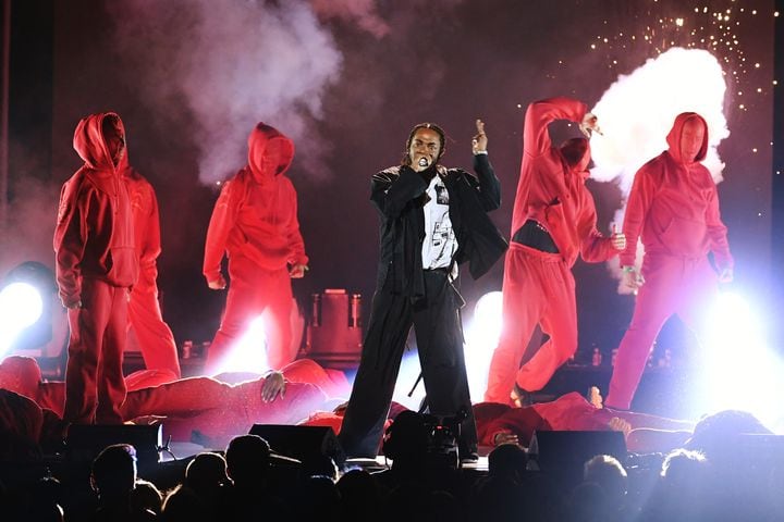 Photos: Kendrick Lamar opens Grammys with The Edge, Bono, Dave Chappelle