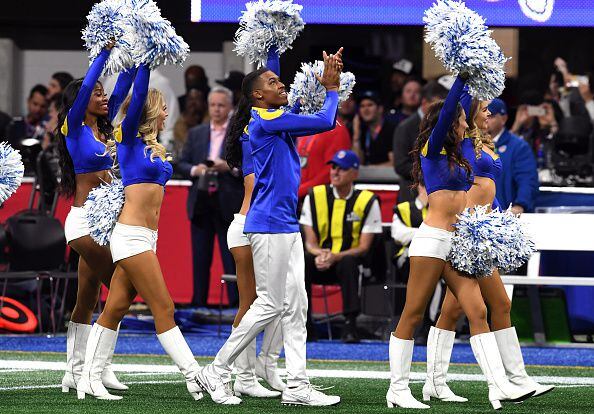 Photos: NFL’s first male cheerleaders perform at Super Bowl 53