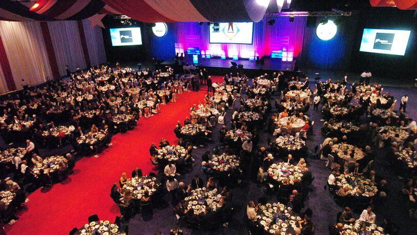The National Aviation Hall of Fame’s 50th anniversary dinner and ceremony at the Dayton Convention Center. CONTRIBUTED
