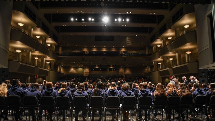 Clark State College welcomed 75 local junior high and middle school students into the Clark State Scholars program in this 2020 file photo from the Performing Arts Center, 300 S. Fountain Ave. CONTRIBUTED