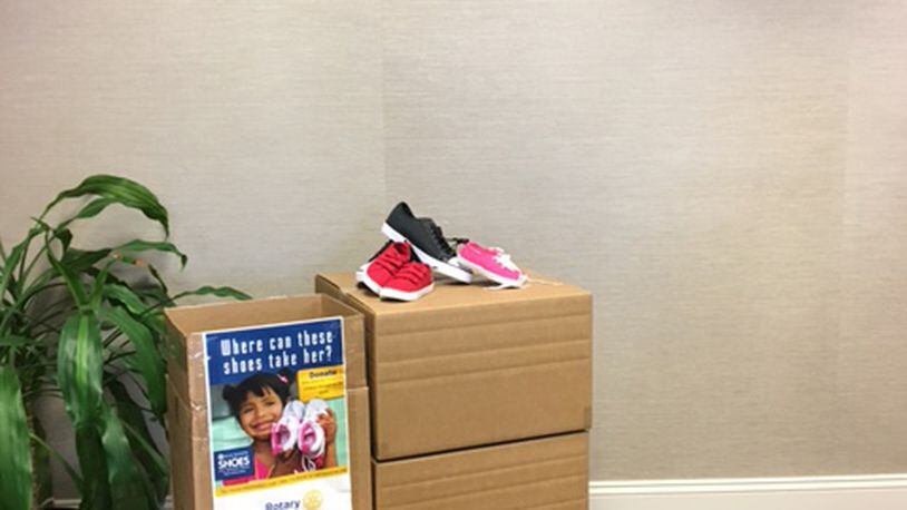 The Springfield Rotary Club is collecting shoes to be distributed to children in need in the United States and across the world.