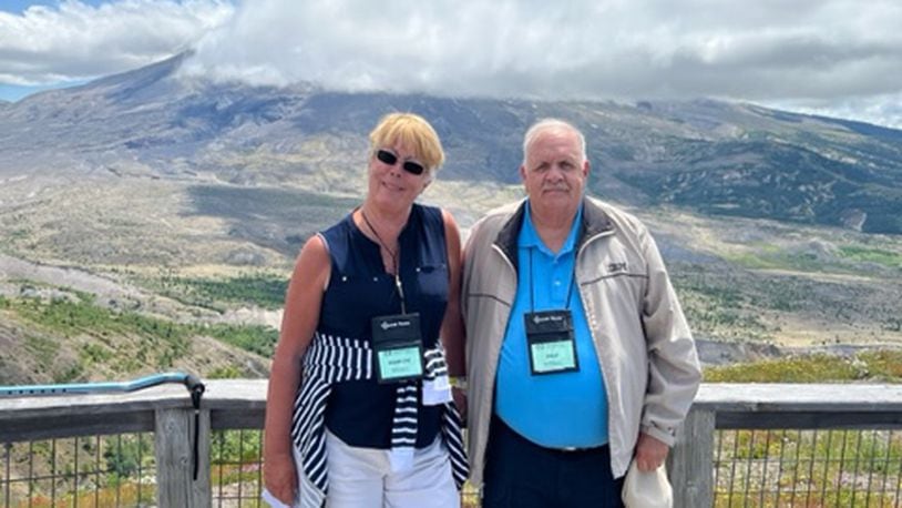 Dale and Marilyn Kissell visited Mount St. Helens in Washington. CONTRIBUTED