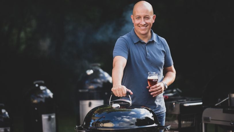 Englewood police sergeant Mike Lang encourages grillers to think outside of the box in his first cookbook, "One-Beer Grilling."