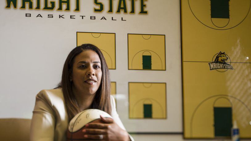 Head coach Katrina Merriweather led the Wright State women’s basketball team to an outright Horizon League title. Keith Cole/CONTRIBUTED