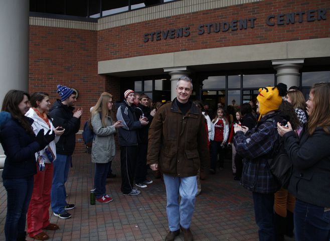 Students Send Off Cedarville Professor
