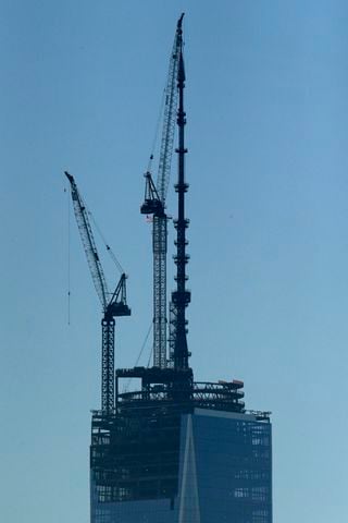 World Trade Center spire added