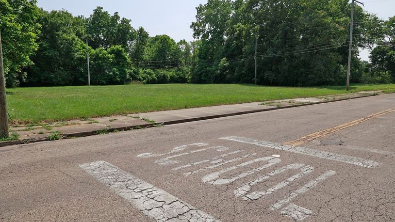 The vacant lot on the corner of Fair Street and South Yellow Springs Street Wednesday, June 21, 2023 where proposed affordable housing would have been built. BILL LACKEY/STAFF