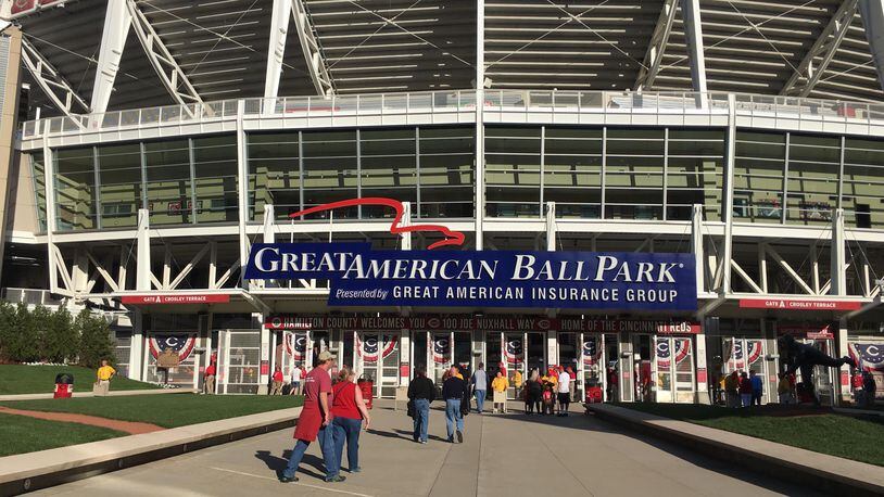 The scene at Great American Ball Park in April 2018.