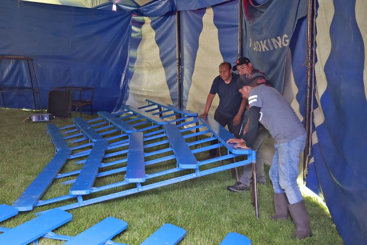 Circus Tent Raising SNS