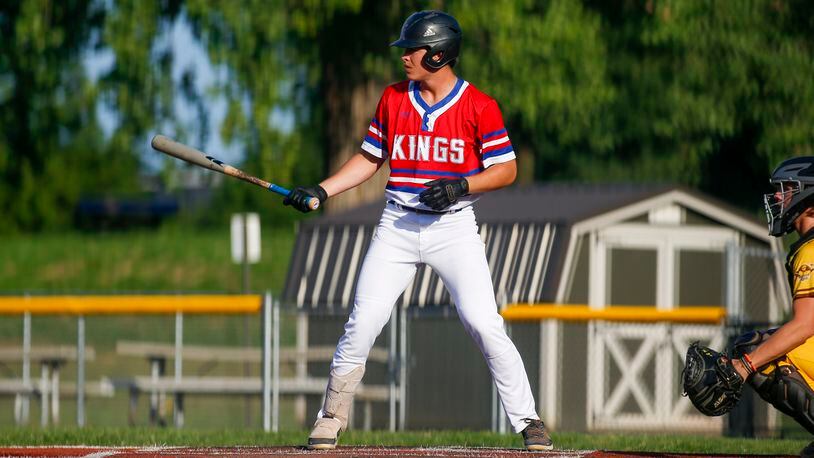 Shawnee High School graduate Patrick Fultz is starring for the Champion City Kings this summer. He's hitting a team-best .301, which ranks 14th in the 16-team Prospect League this summer. CONTRIBUTED PHOTO BY MICHAEL COOPER