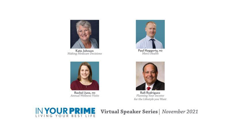 Local experts join host Jana Collier for the November virtual speaker event for In Your Prime