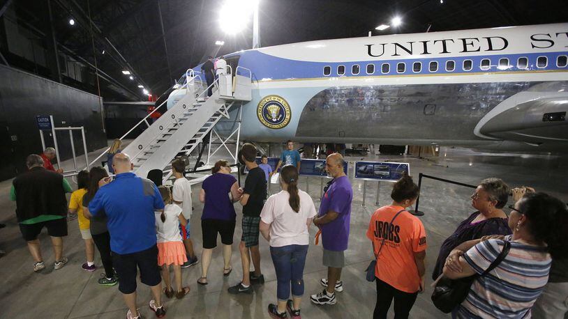 The Boeing 707 jetliner known best as “JFK’s Air Force One” will be closed temporarily beginning Monday for restoration work. TY GREENLEES / STAFF