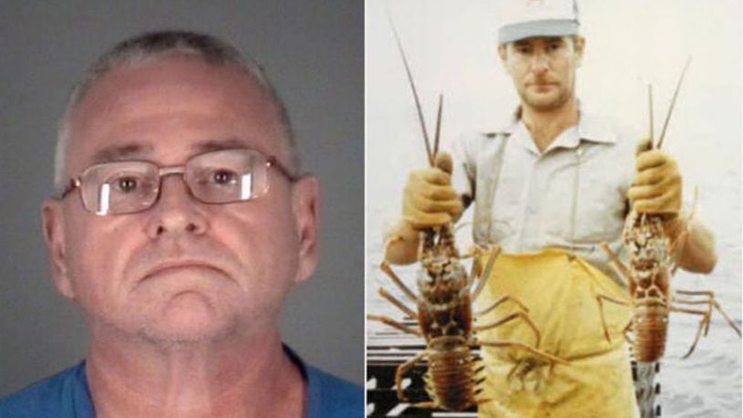 Richard Hoagland (left) was arrested Wednesday after accused of stealing the identity of Terry Jude Symansky (right) who drowned in 1991.