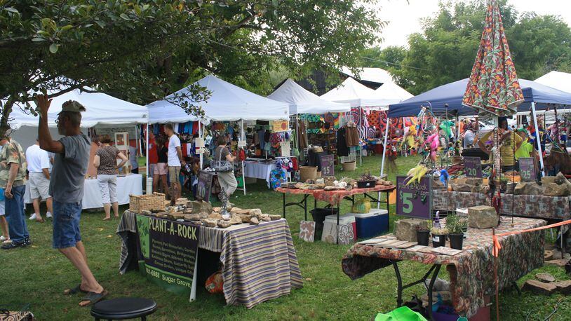 A record 75 vendors will offer jewelry, paintings and other goods as part of the Clifton Gorge Music & Arts Festival this weekend. Contributed photo