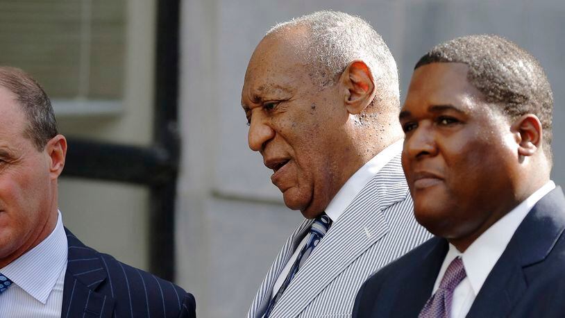 Comedian Bill Cosby leaves the Montgomery County Courthouse after a pretrial conference related to aggravated indecent assault charges on September 6, 2016, in Norristown, Pennsylvania. Disgraced US megastar Bill Cosby will go on trial June 5, 2017 accused of sexually assaulting a woman at his Philadelphia home more than a decade ago, a judge said Tuesday.The pioneering black comedian, who faces up to 10 years in prison if convicted, had returned to court in Pennsylvania as part of multiple attempts to avoid standing trial for the alleged 2004 assault. Cosby allegedly plied Andrea Constand with pills and wine, then sat her down on a couch, where the actor allegedly assaulted her. / AFP / DOMINICK REUTER (Photo credit should read DOMINICK REUTER/AFP/Getty Images)