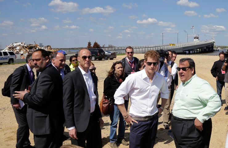 Royal visits state's storm-damaged coastline, May 14, 2013.