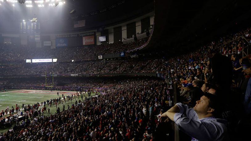 Baltimore built a 28–6 lead early in the third quarter of Super Bowl XLVII, Feb. 3, 2013, before a partial power outage in the Superdome suspended play for 34 minutes.