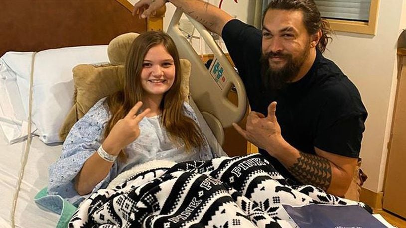 Actor Jason Momoa took time out of his busy scheduled to visit kids and their families at UPMC Children's Hospital.