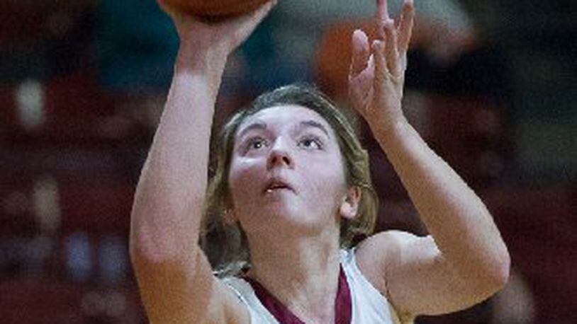 Hayley Suchland of Northeastern was a D-III honorable mentiona All-Ohio girls high school basketball. BRYANT BILLING / CONTRIBUTED