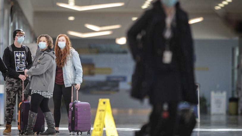 Enplanements, a measure of the number of passengers boarding a plane, plummeted at Dayton International Airport from 892,414 enplanements in 2019 to 337,517 passenger enplanements in 2020, a 62.2 percent drop, according to statistics provided by the airport.