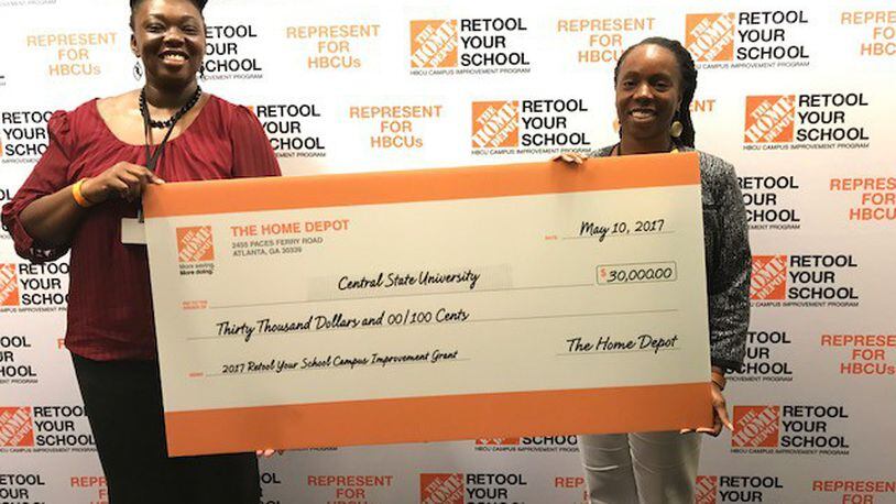 Central State University was awarded $30,000 as part of an annual grant program run by Home Depot.