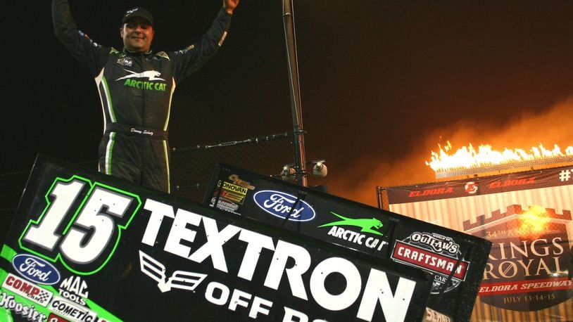 Donny Schatz won his fourth Kings Royal title last summer at Eldora Speedway. GREG BILLING/CONTRIBUTED