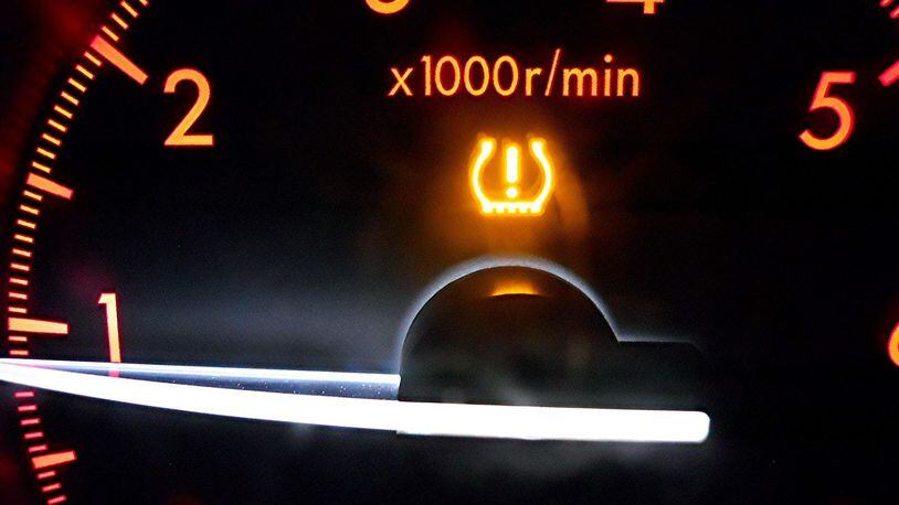 This typical dash warning symbol indicates the tire pressure monitoring system has detected a tire that has low inflation pressure. James Halderman photo
