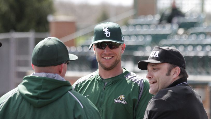 Wright State coach Jeff Mercer and the Raiders need a sweep of UIC in the final series of the year to win a regular-season title and host the Horizon League tournament. TIM ZECHAR/CONTRIBUTED