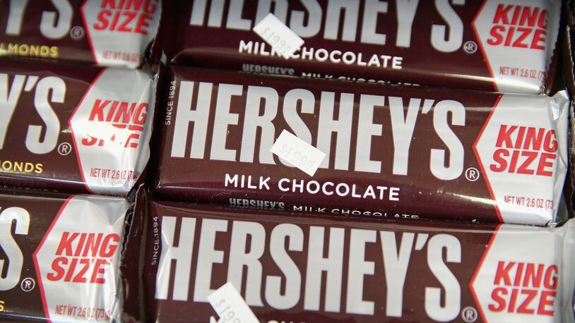 Hershey's chocolate bars.