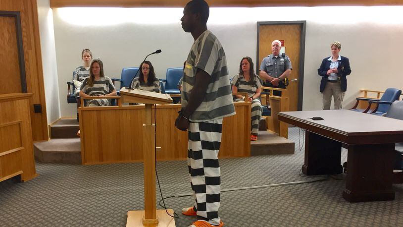 Anthony L. Gamble, Sr. plead not guilty to arson and attempted arson charges in the Clark County Municipal Court on Wednesday morning.