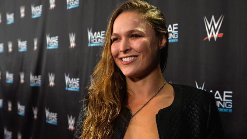 Ronda Rousey made a splash in Las Vegas on Sunday night.