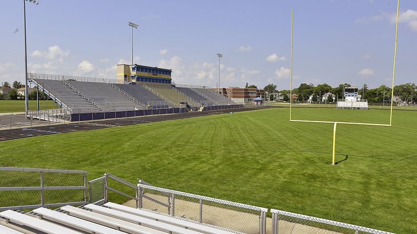 Springfield High School’s Evans Stadium. Bill Lackey/Staff