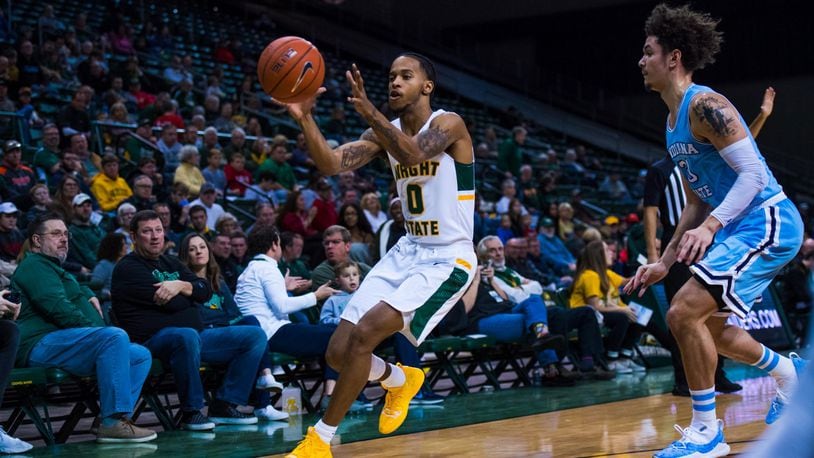 Wright State’s Jaylon Hall against Indiana State last week at the Nutter Center. Joseph Craven/WSU Athletics
