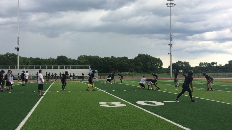 Bellbrook, Meadowdale and Stebbins competed in a 7 on 7 this week at Stebbins High School (Photo: Marcus Hartman/CMG Ohio)