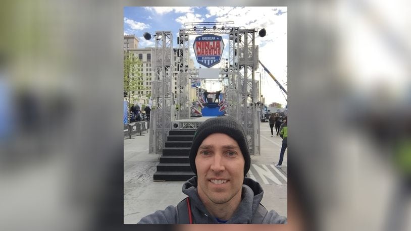 Dan Arnold, a resident of Miami County’s Bethel Twp., competed in this year’s “American Ninja Warrior” city competition in Cleveland. CONTRIBUTED