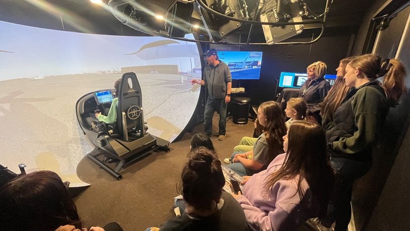 Greenon Local School District STEM teacher Tom Jenkins planned a trip for all 8th grade students to took a field trip to the Springfield airport for a hands-on learning experience in aviation. Contributed