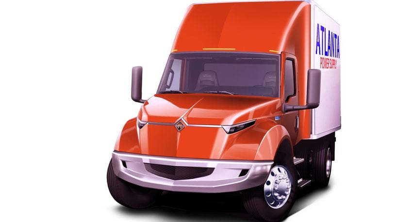 A rendering of EV-1, the electric truck that will be built as a joint project of Navistar and Volkswagen. Contributed photo