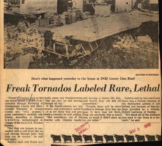 May 8, 1969 tornado that hit Kettering and Beavercreek