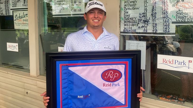 Caleb Westfall won his fifth straight Springfield City Amateur golf title at Reid Park Golf Course on July 16. CONTRIBUTED