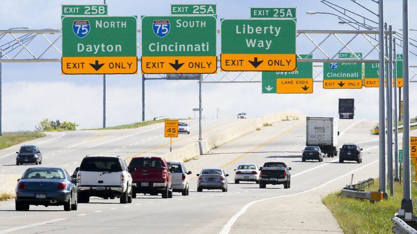 Butler County will spend $1 million on a design contract to start major modifications to the Liberty Way and Interstate 75 interchange. GREG LYNCH / STAFF