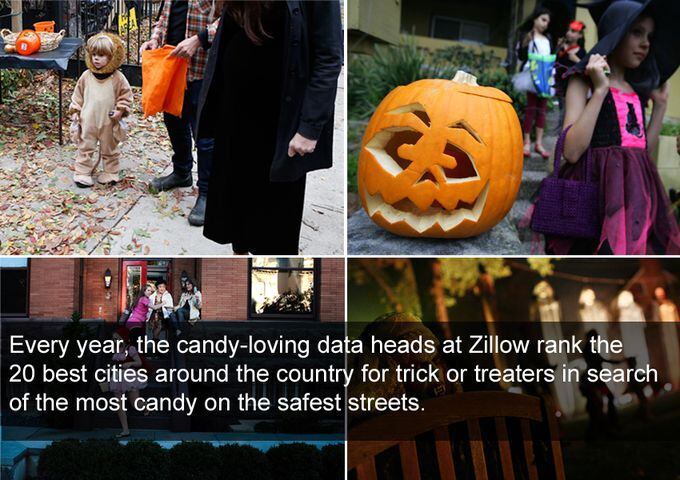 Top cities for trick or treating
