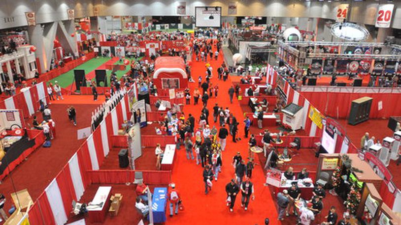 FILE: Fans fill the aisles at Redsfest XI at Duke Energy Convention Center in Cincinnati, an opportunity for fans to meet former and current players, buy and sell memorabilia, and learn about the history of Major League Baseball.