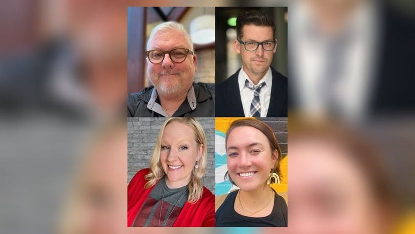 Wittenberg welcomed four new members to its Alumni Association Board: Ron Baumanis (top left), Justin Dilley (top right), Kari Johnston (bottom left), and Callan Swaim (bottom right).