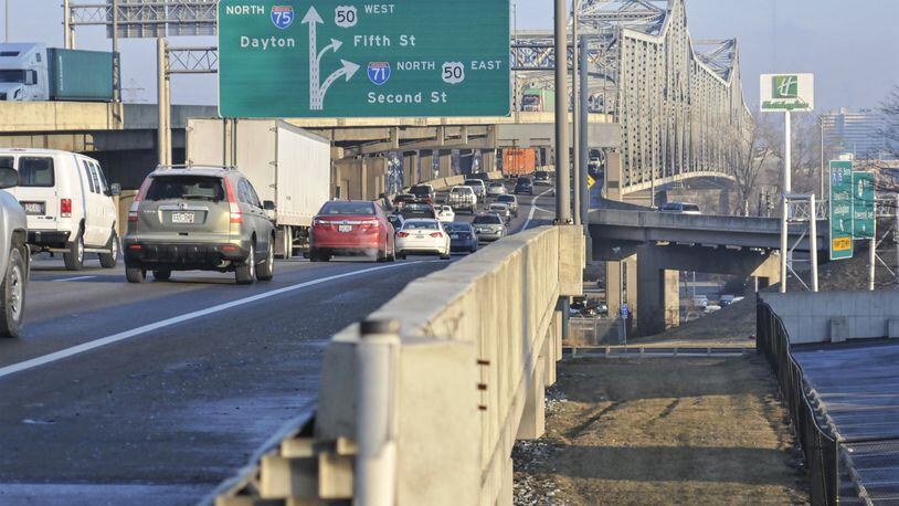 Round-the-clock lane closures for Brent Spence Bridge maintenance are coming to an end on Monday morning for southbound lanes and on Aug. 25 for northbound lanes. STAFF FILE/2015